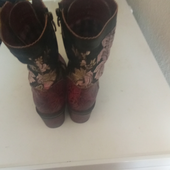 L'Artiste By Spring Step Casandra Tapestry Combat Boots 40 - Picture 4 of 5